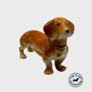 Vintage Ceramic Dachshund Figurine